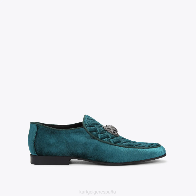 Kurt Geiger hombres londres hugh cabeza de águila 2LPR625 | calzados verde azulado